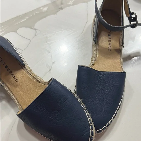 Lucky Brand Navy Espadrille Sandals - Picture 2 of 6